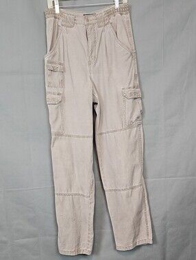 Vintage Women's Large Pockets Wide-leg Cargo Pants